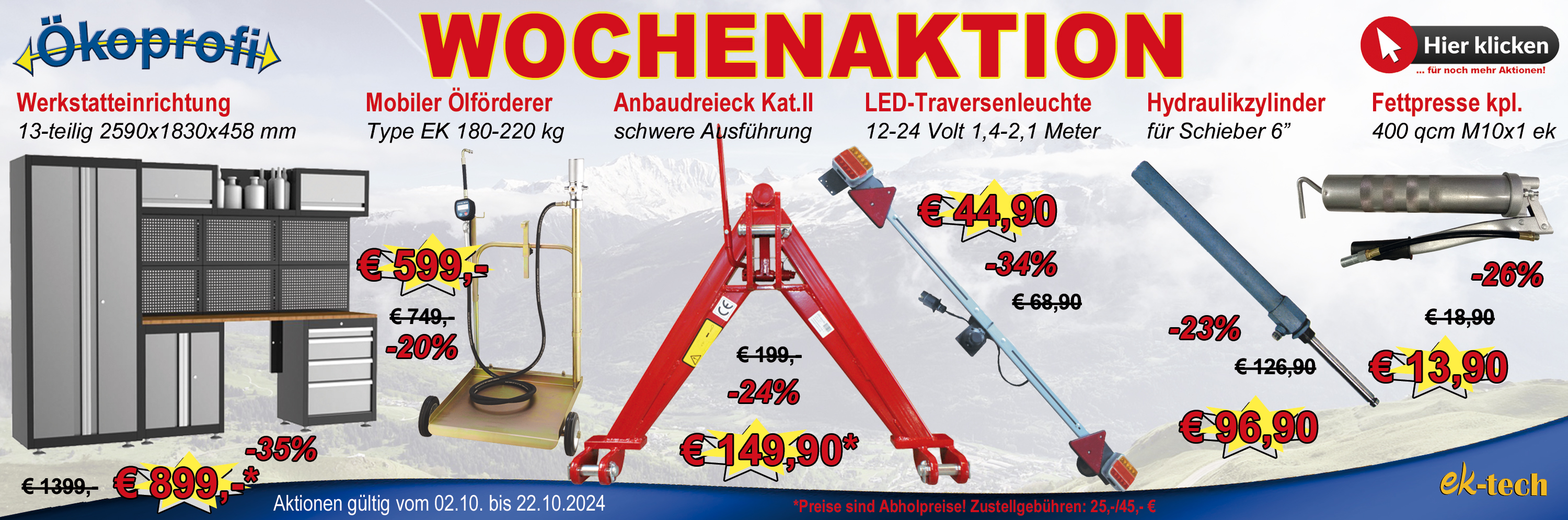 Aktionen Slider