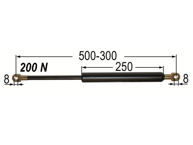 Gasdruckfeder 500mm 200N Heckscheibe