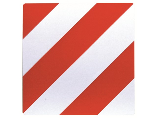 Warntafel rechtsweisend, für Land- und Forstwirtschaft, rot/weiß, 28,2 x  56,4 cm