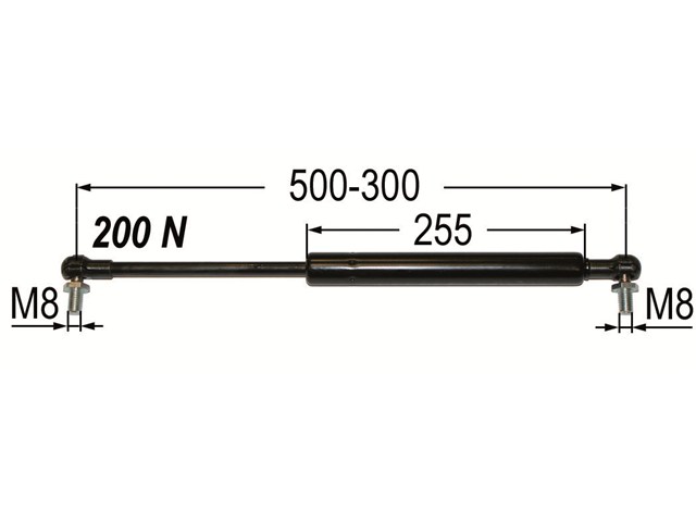 1 stücke 900N 500mm Auto Gasdruckfedern Lift Halterung